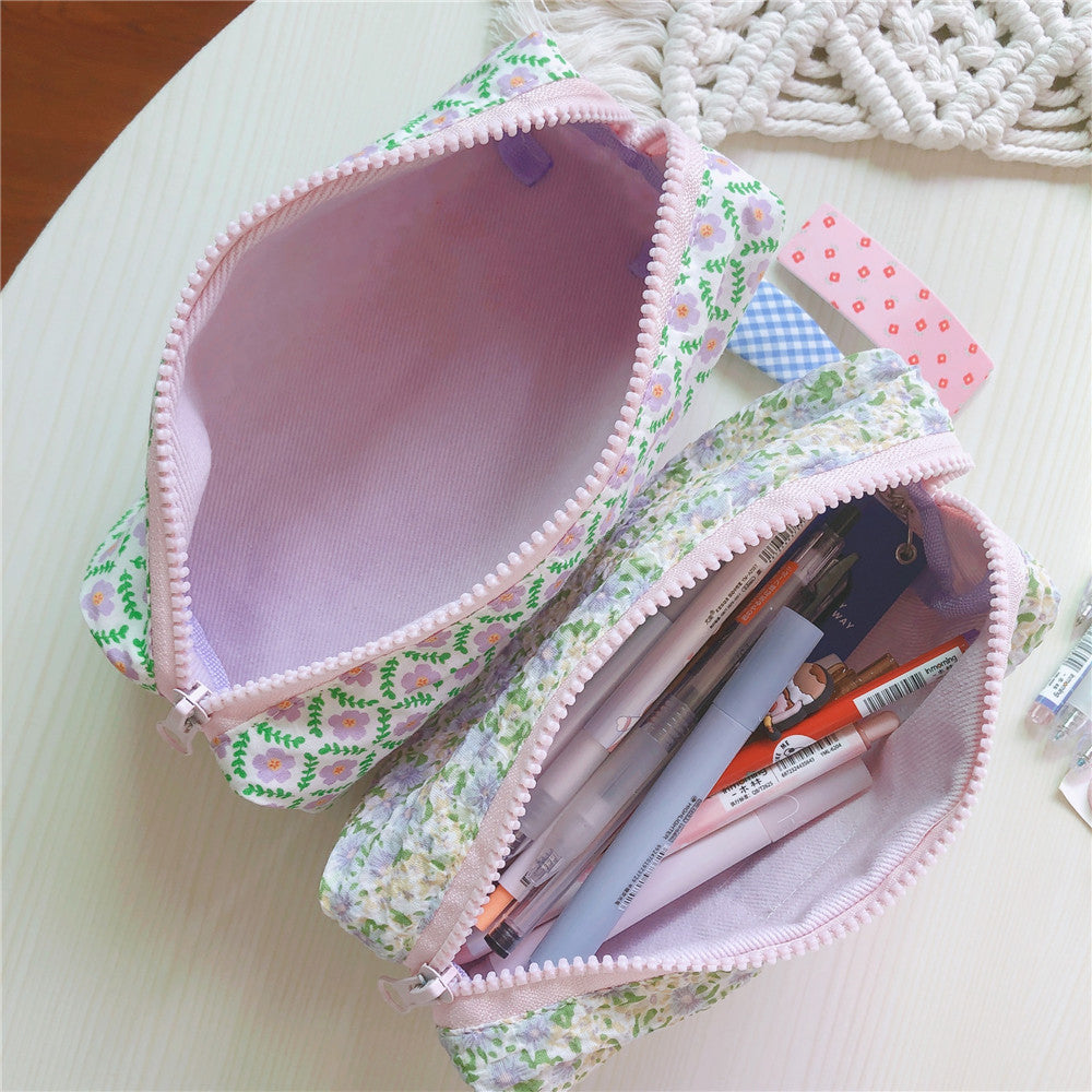 176 Flower Design Women Toiletry Organizer for Traveling Portable Canvas Makeup Bag 176 Flower Design Women Toiletry Organizer for Traveling Portable Canvas Makeup Bag
